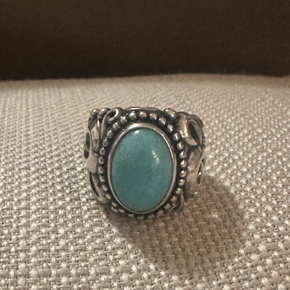 Carolyn Pollack SS Amazonite Ring